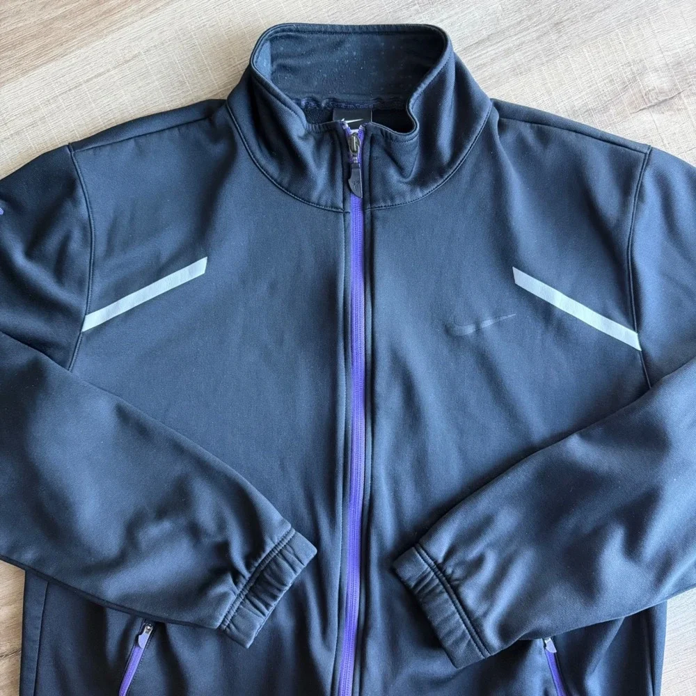 Nike Kobe Bryant Therma-FIT Full Zip Track Jacket‎ Black Purple XL 396285-010